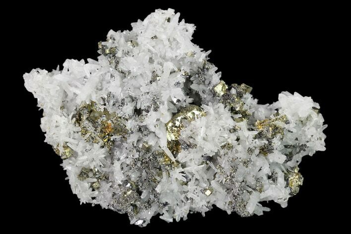 Quartz, Galena and Pyrite Crystal Cluster - Peru #149592